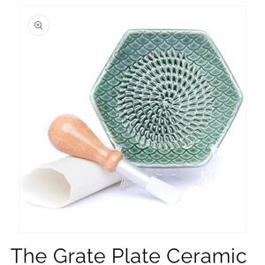 Ceramic Grater - Green